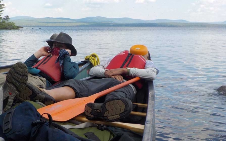 canoeing trip for adults in maine